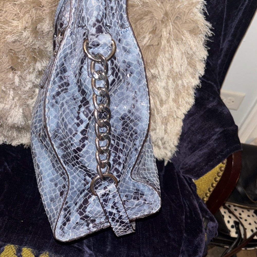 Michael Kors Hamilton Gray Python Print Tote - image 5